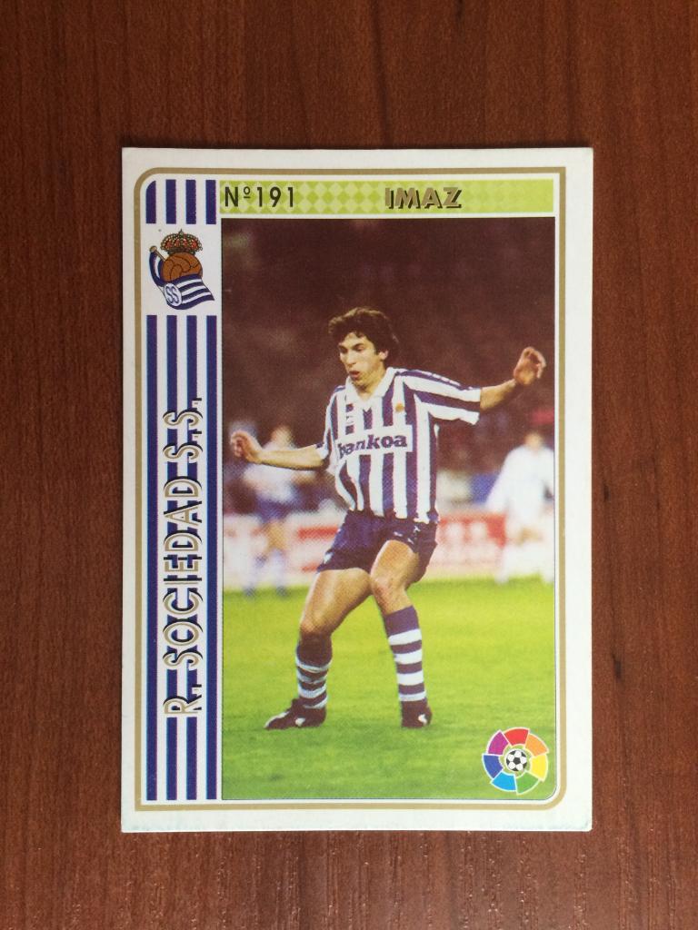 Карточка Imaz серия MUNDICROMO Испанская Лига 1994-1995 № 191
