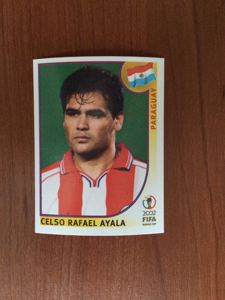 Наклейка PANINI Чемпионат Мира 2002 Celso Rafael Ayala № 138