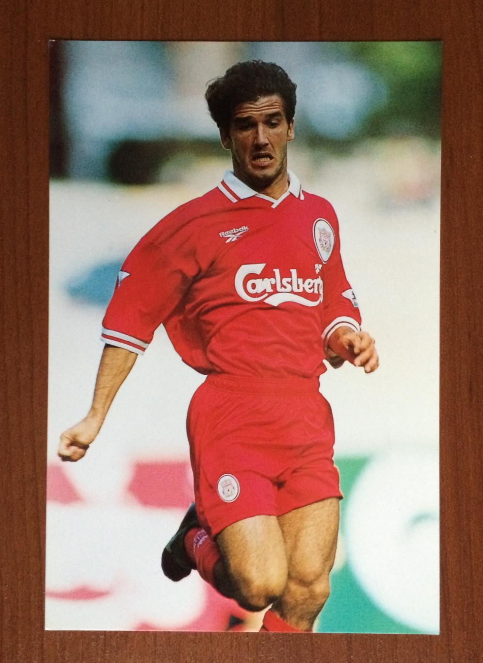 Открытка MERLIN Liverpool FC 1997-1998 Karl-Heinz Reidle