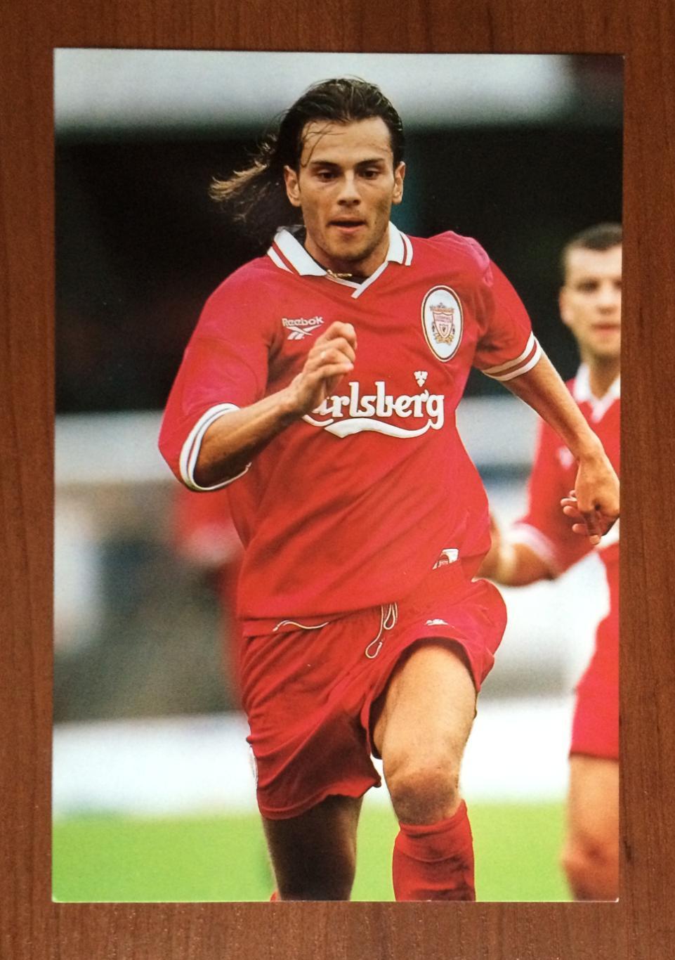 Открытка MERLIN Liverpool FC 1997-1998 Patrik Berger