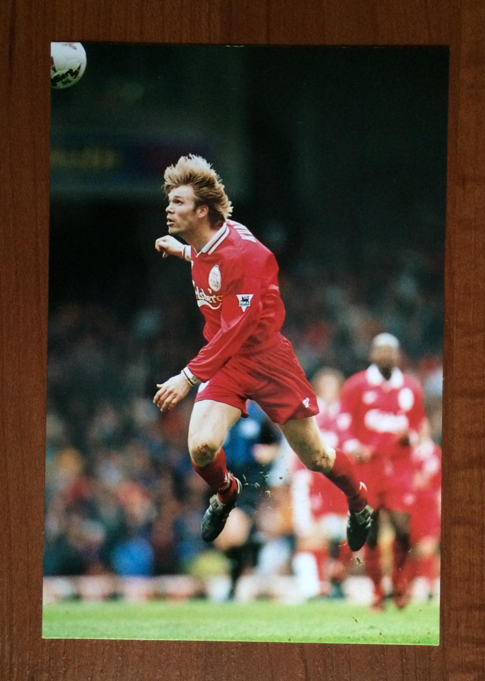 Открытка MERLIN Liverpool FC 1997-1998 Bjorn Tore Kvarme