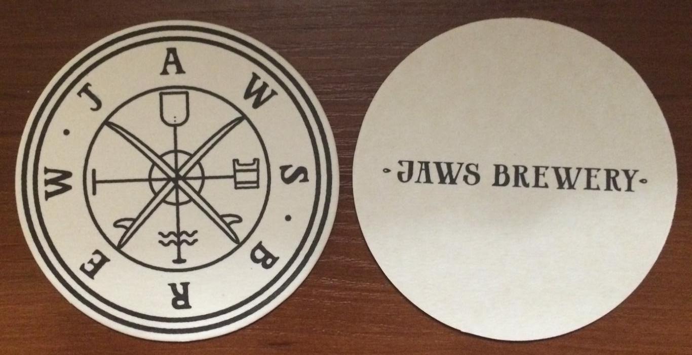 Бирдекель подставка под пиво Jaws Brewery Свердловская обл поселок Белоярский