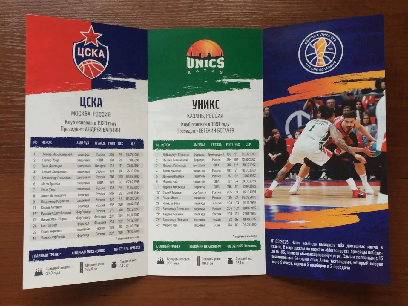 06.05 и 08.05.2025 год ЦСКА Москва - Уникс Казань 1/2 Финала матчи 1 и 2 3