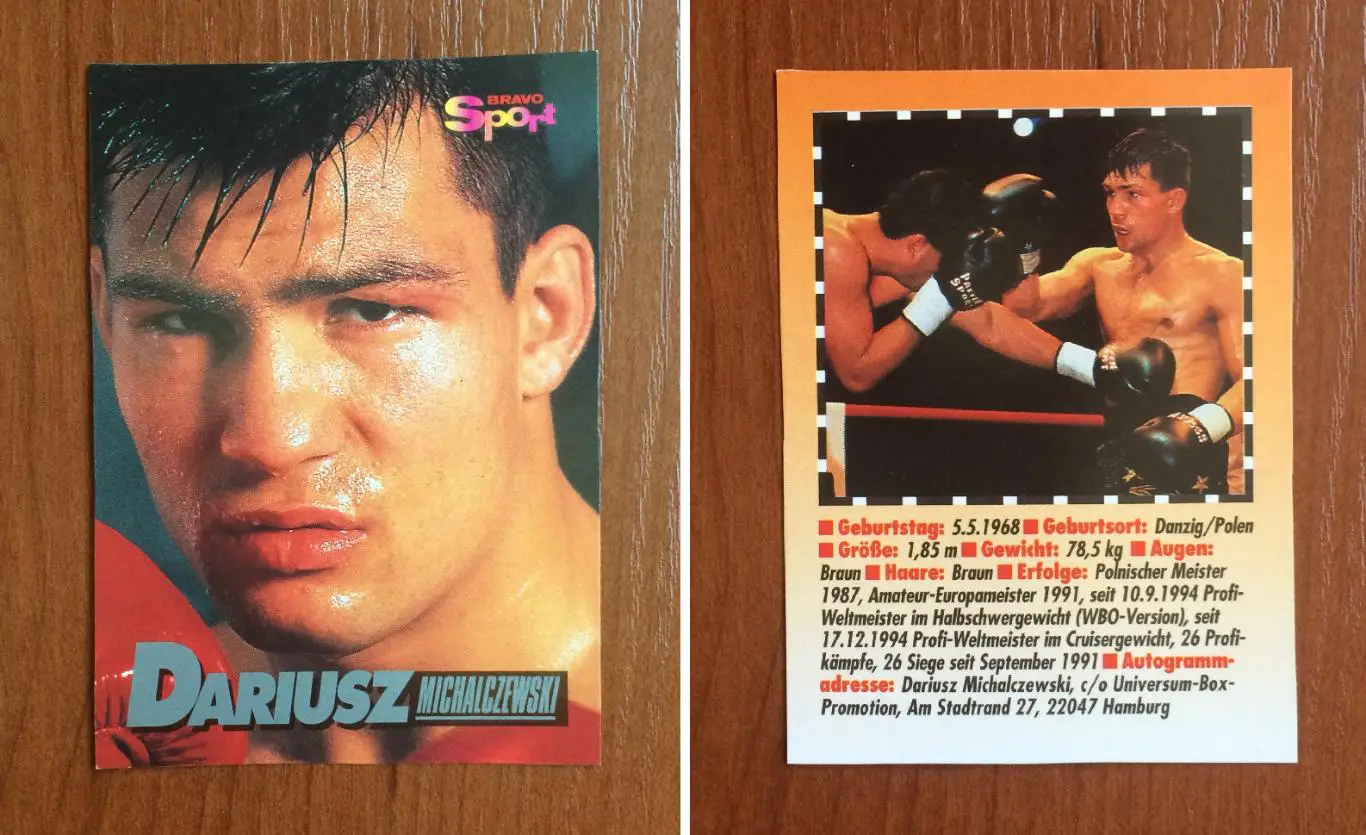 Карточка Dariusz Michalczewski Дариуш Михальчевский Бокс