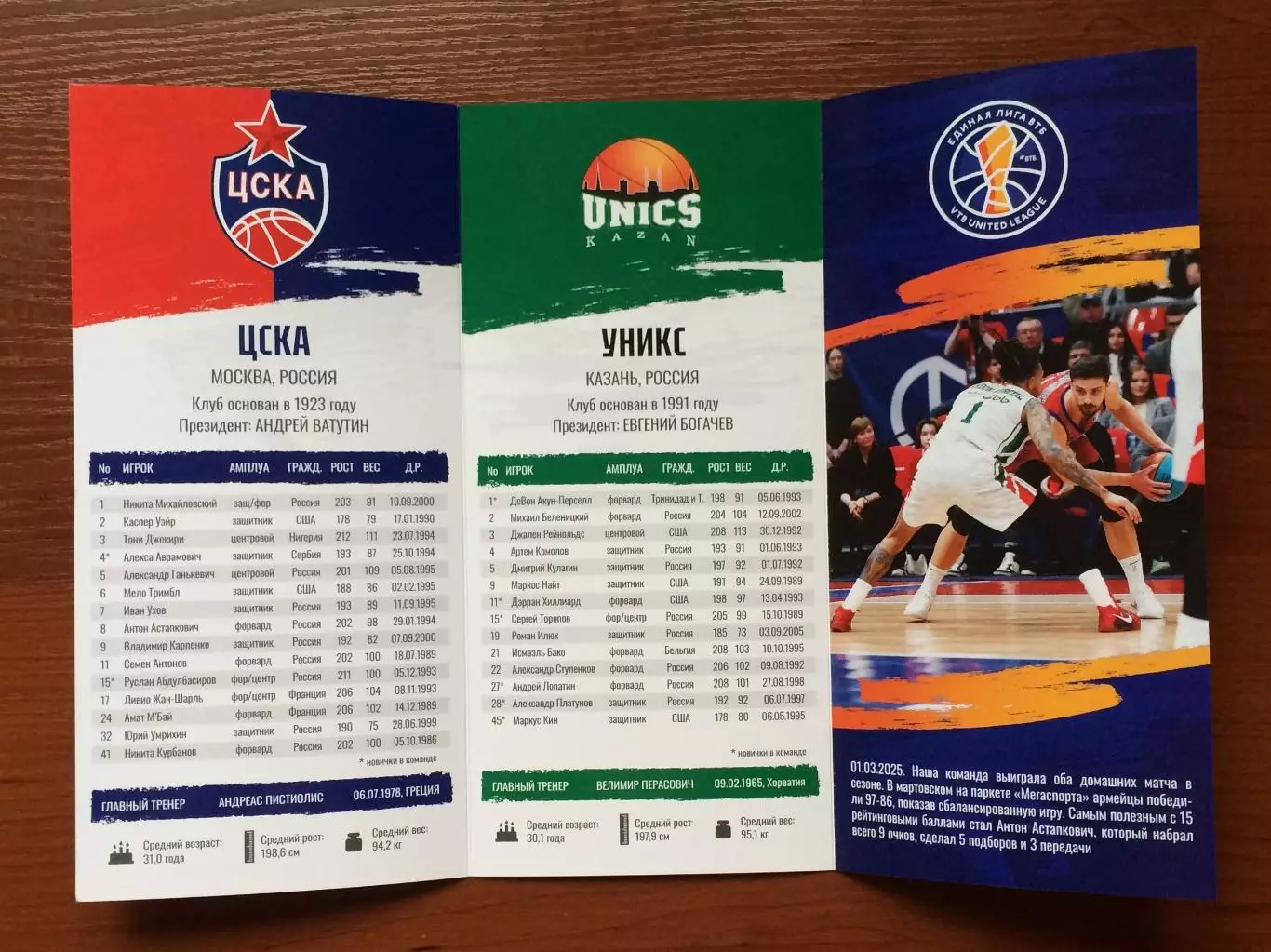 06.05 и 08.05.2025 год ЦСКА Москва - Уникс Казань 1/2 Финала матчи 1 и 2 3