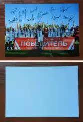 Открытка РК Локомотив Пенза чемпионы России по регби 2023 автографы напечатаны