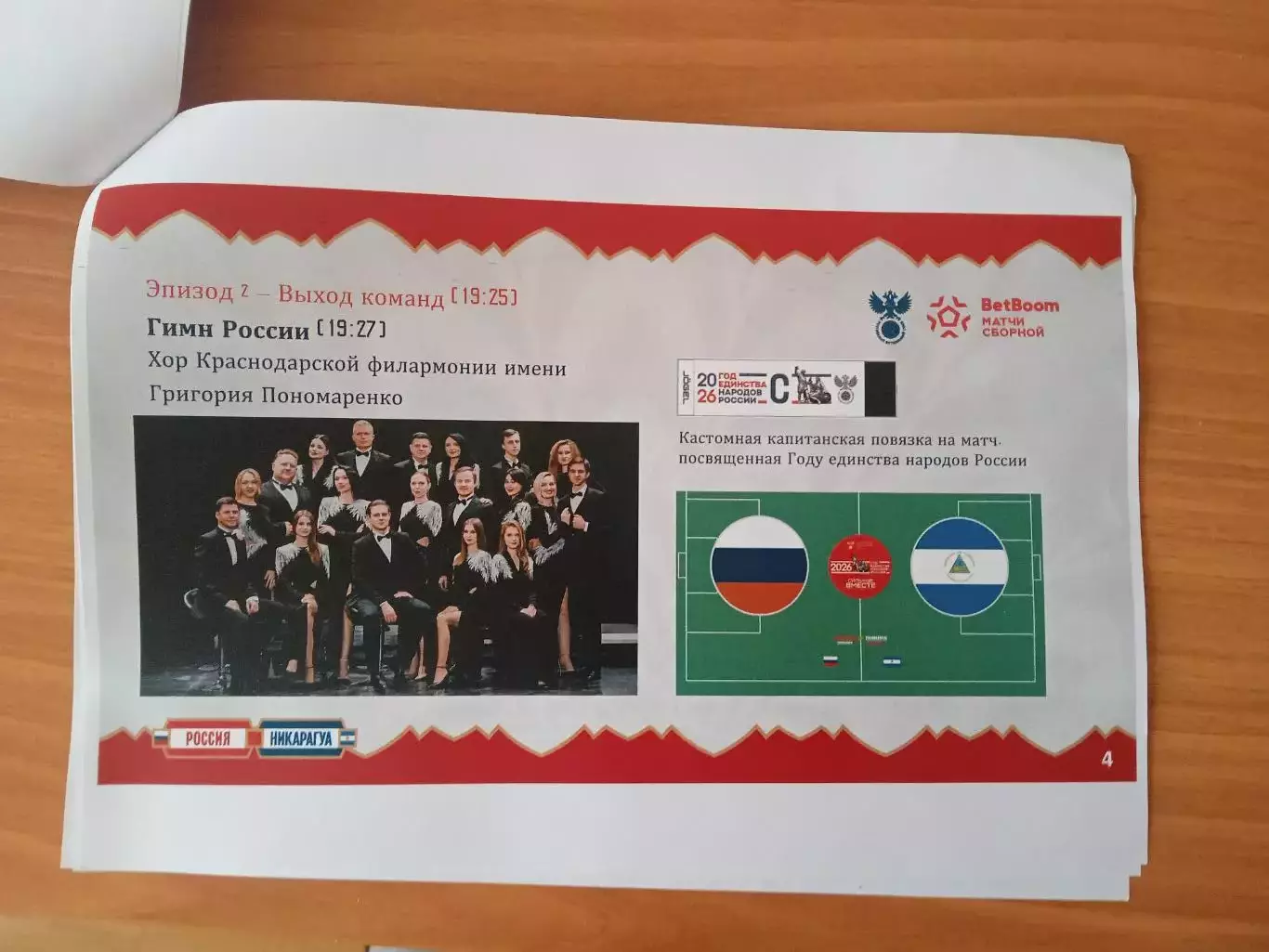 2026 Россия - Никарагуа (Программа ВИД 2) Russia - Nicaragua 3