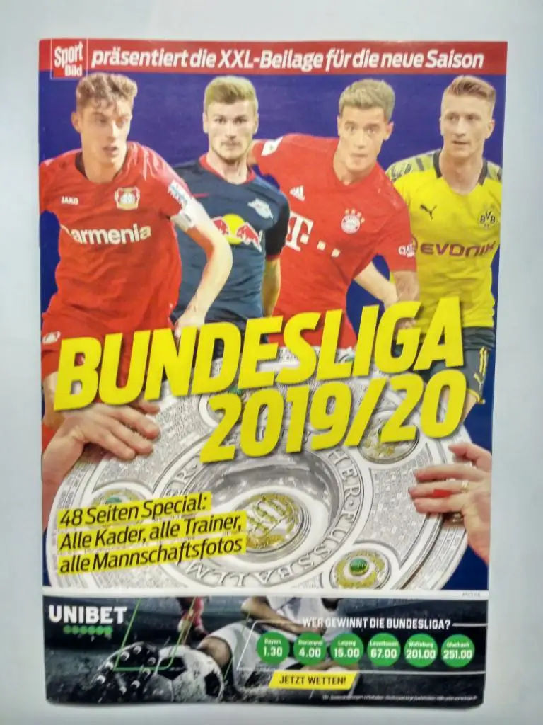 Бундеслига 2019-2020 Германия Бавария Байер Лейпциг Шальке Боруссия 2 ЖУРНАЛА