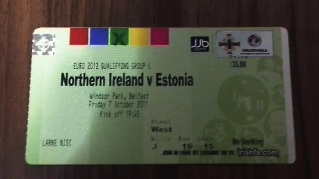 2012 Северная Ирландия-Эстония NORTHERN IRELAND-ESTONIA