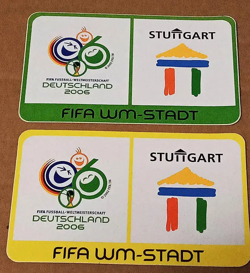 Чемпионат мира 2006 в Германии Штутгарт - Оригинальная наклейка