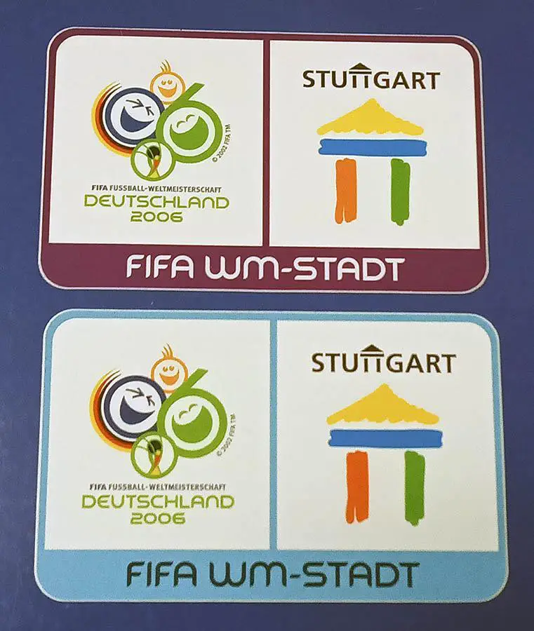 Чемпионат мира 2006 в Германии Штутгарт 2 - Оригинальная наклейка