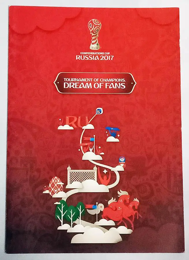 Кубок Конфедераций2017 в России буклет DREAM OF FANS Russia Germany Portugal ENG