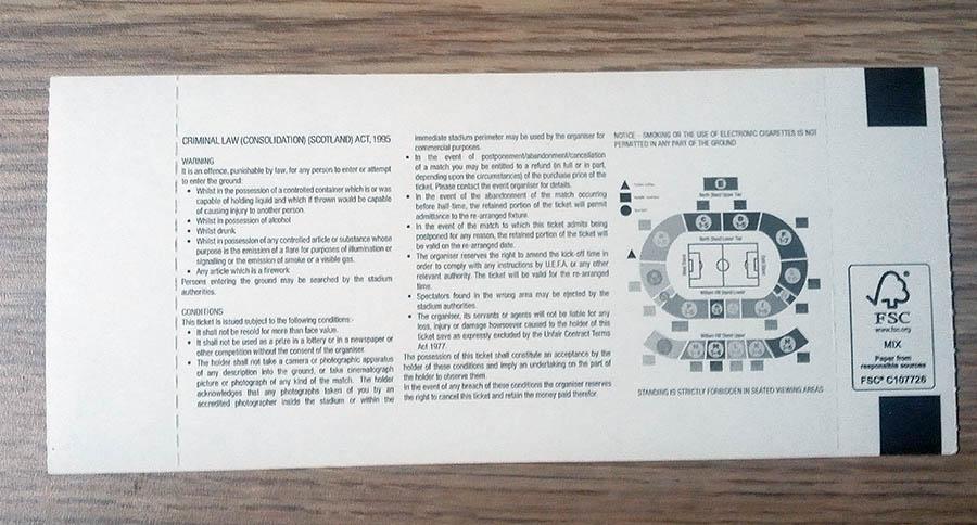 2019 Шотландия-Россия БИЛЕТ SCOTLAND-RUSSIA ticket 1