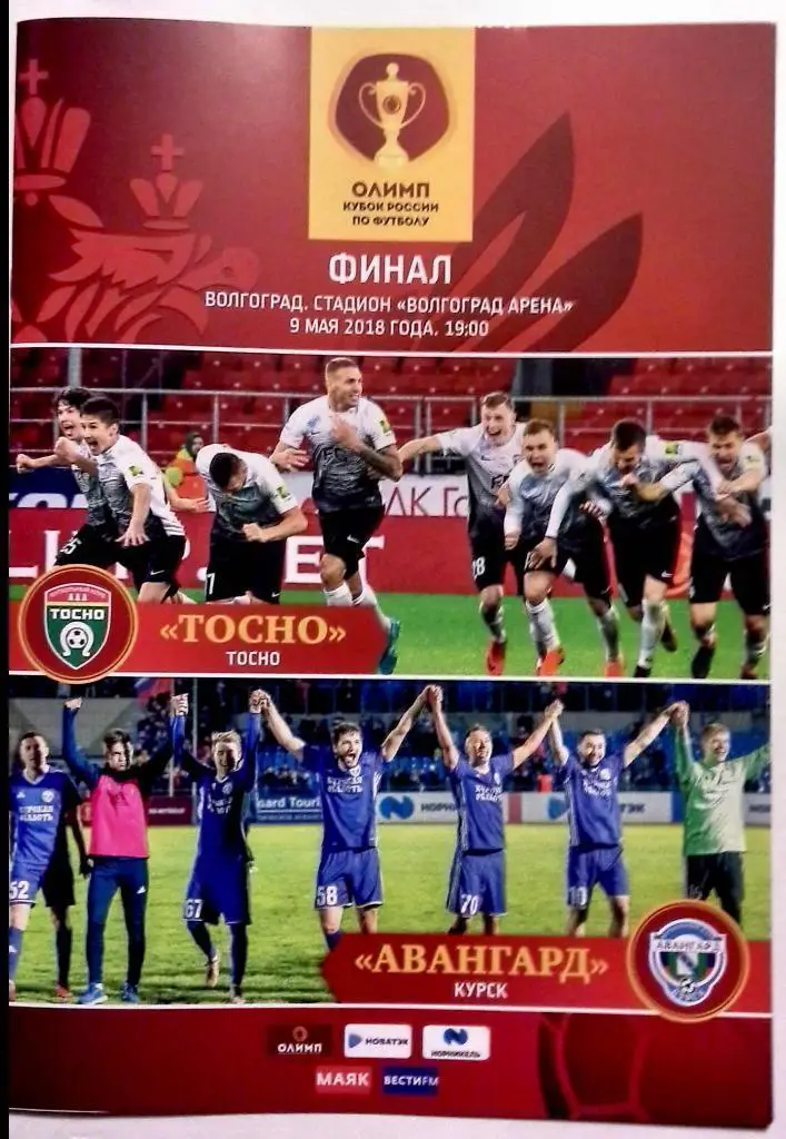 Финал Кубка Россия 2018 Тосно Ленинградская обл. - Авангард Курск