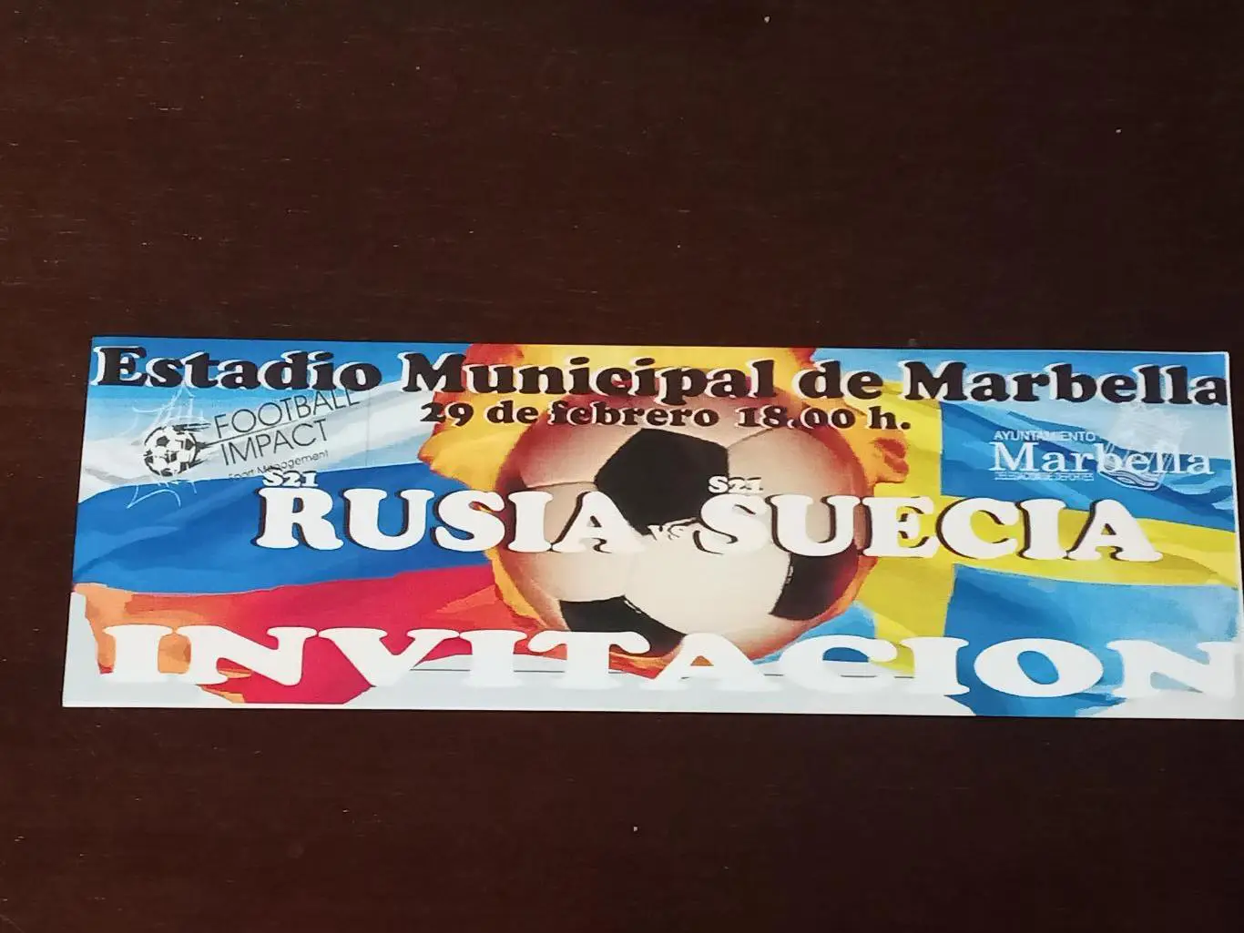 2012 Швеция (U-21) - Россия (U-21) молодёжная БИЛЕТ ticket Sweden - Russia