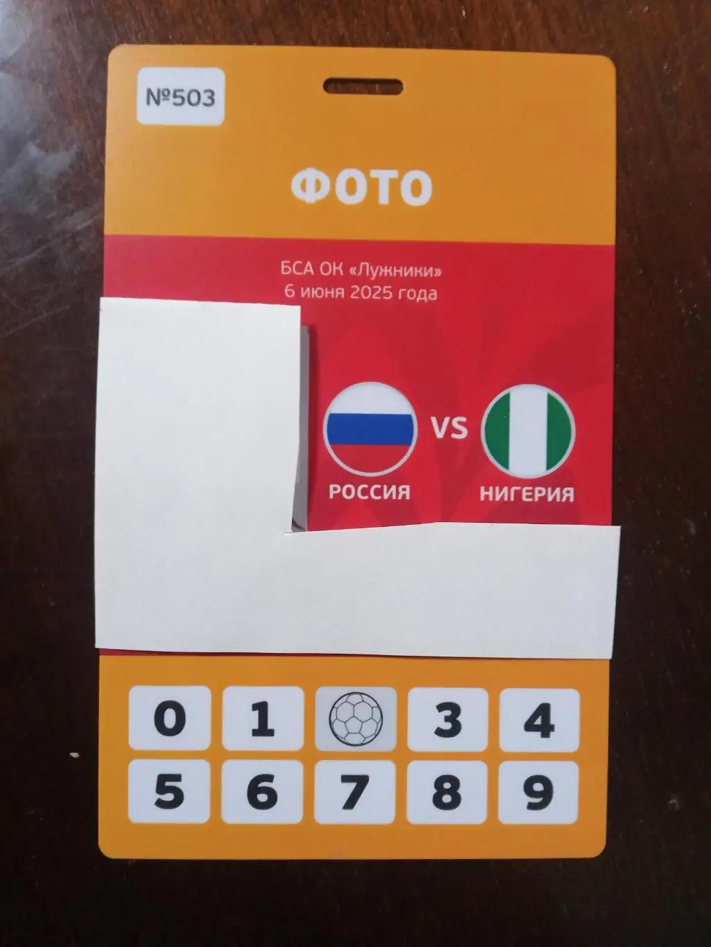 2025 РОССИЯ - НИГЕРИЯ Аккредитация ФОТО