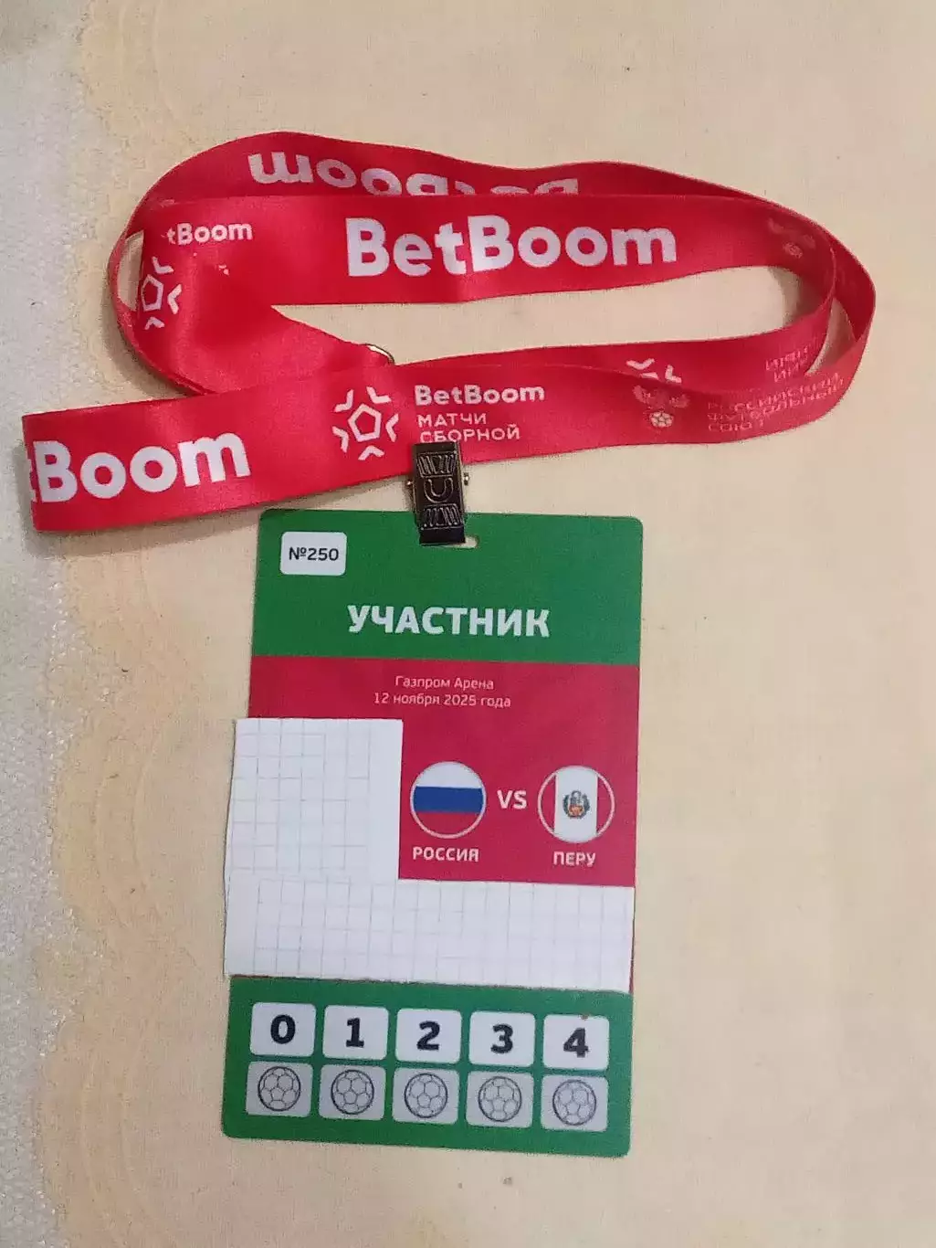 2025 Россия - Перу (Аккредитация) Russia - Peru