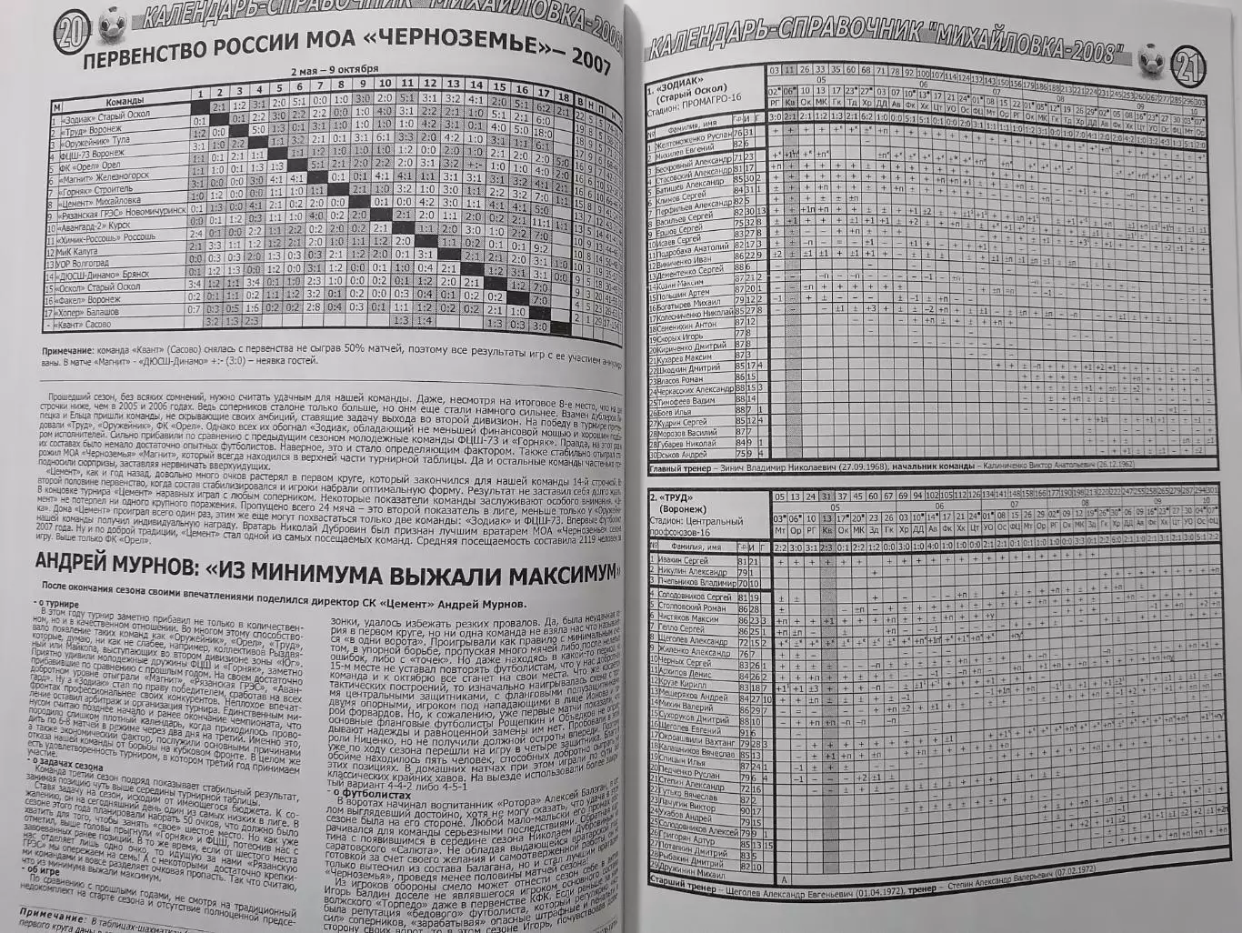 МИХАЙЛОВКА ВОЛГОГРАДСКОЙ обл. 2008 календарь-справочник 1