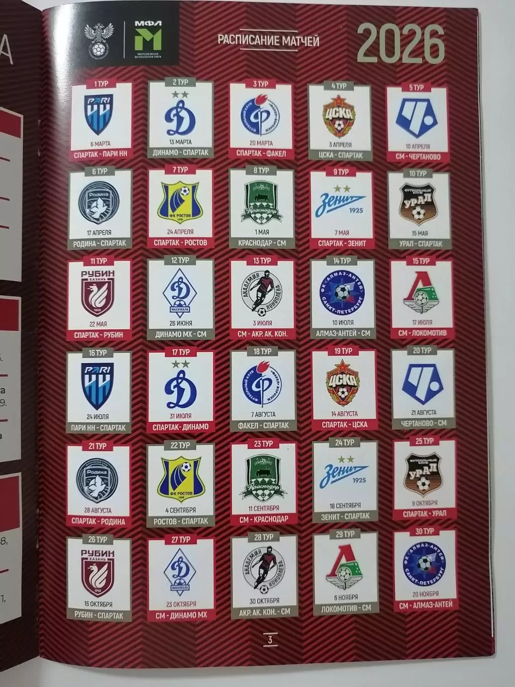 СПАРТАК МОСКВА МОЛОДЁЖНАЯ КОМАНДА 2026 1