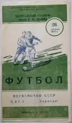 ЦДСА ЦСКА МОСКВА - ТОРПЕДО МОСКВА 1956 официальная программа