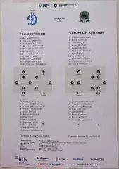 ДИНАМО Москва - ФК КРАСНОДАР 2026 оф. протокол 11.05.