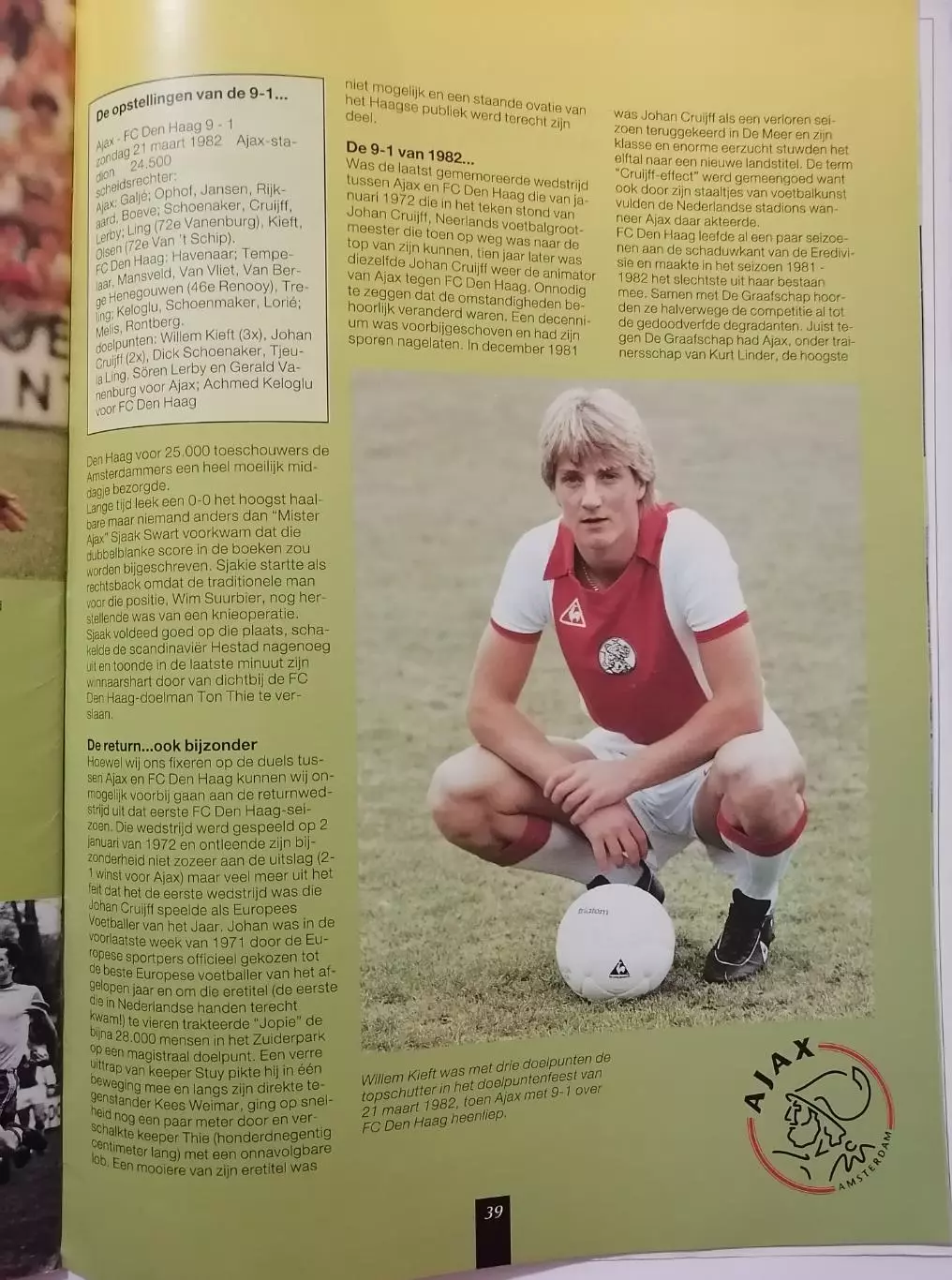 АЯКС АМСТЕРДАМ ГОЛЛАНДИЯ НИДЕРЛАНДЫ ЖУРНАЛ 1991/1992 номер 6 7