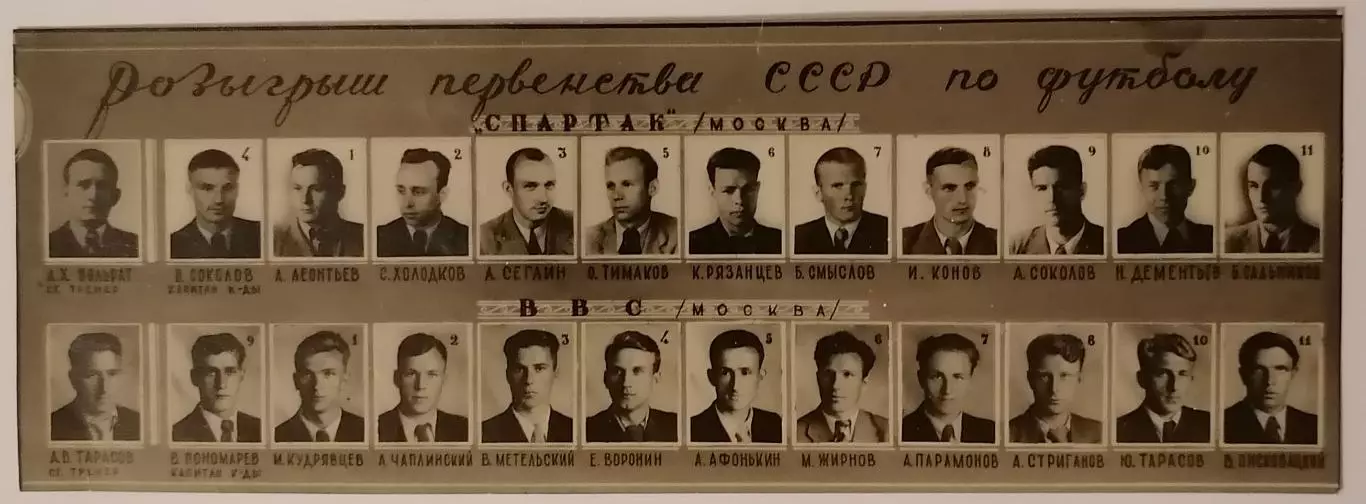 СПАРТАК МОСКВА - ВВС МОСКВА 1947 фотопрограмма 03.06.