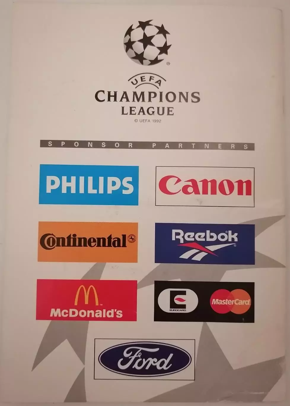 РУСЕНБОРГ Тронхейм - СПАРТАК Москва 1995 оф. программа ЛИГА ЧЕМПИОНОВ УЕФА 2