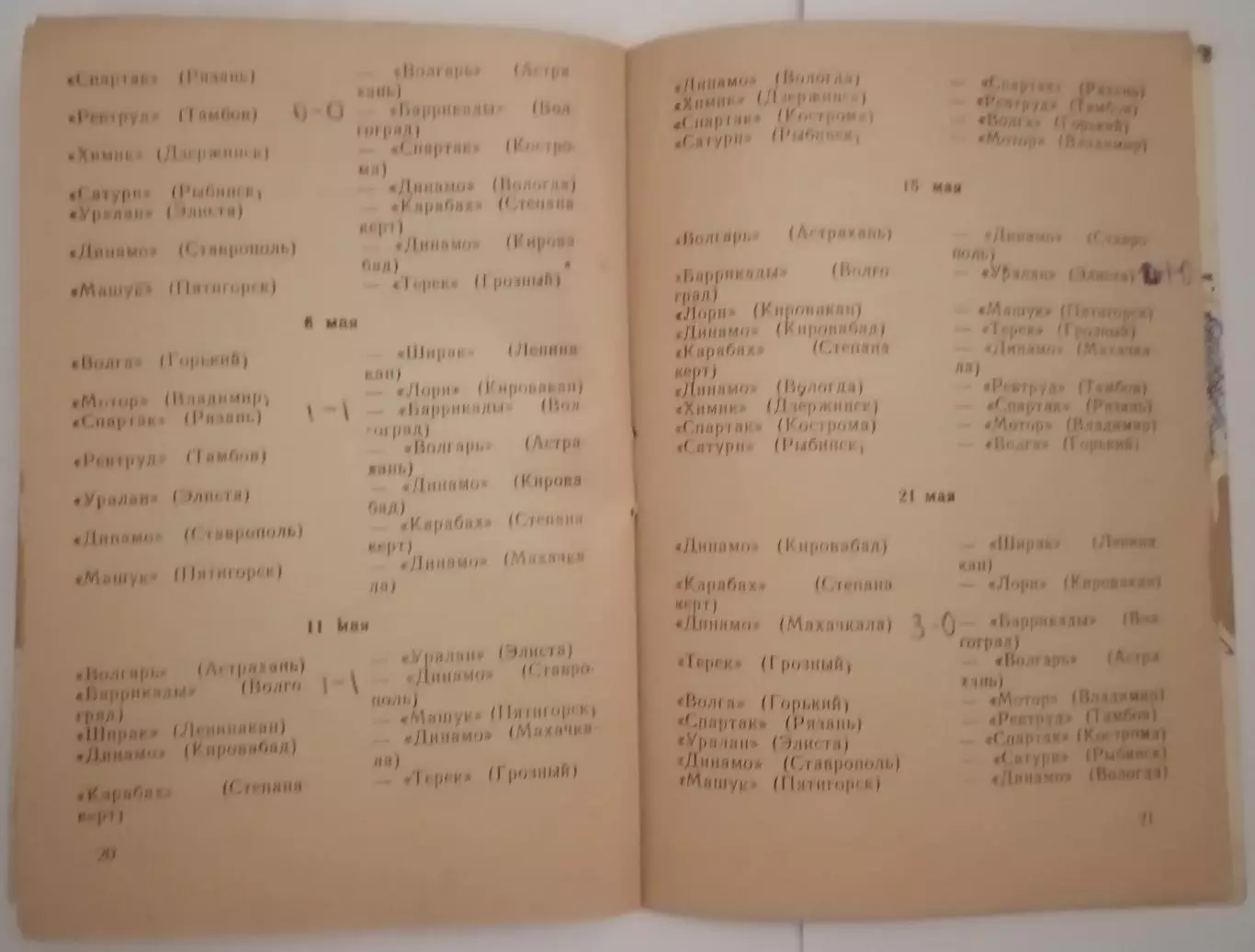 ВОЛГОГРАД БАРРИКАДЫ РОТОР 1972 календарь-справочник 2