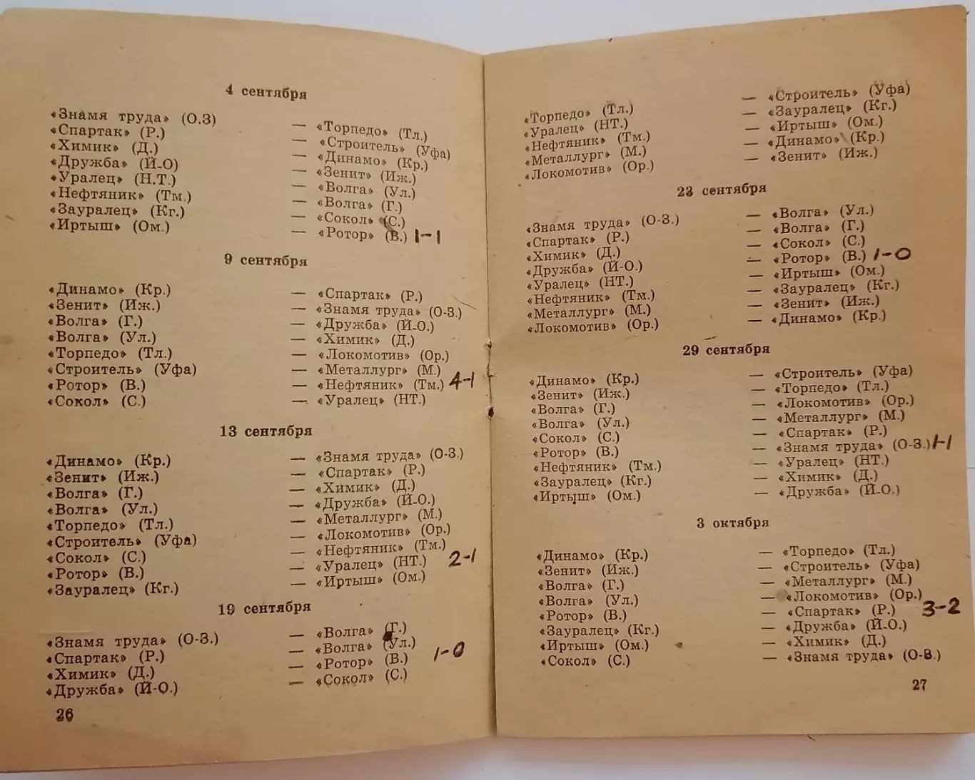 ВОЛГОГРАД РОТОР 1975 календарь-справочник 1