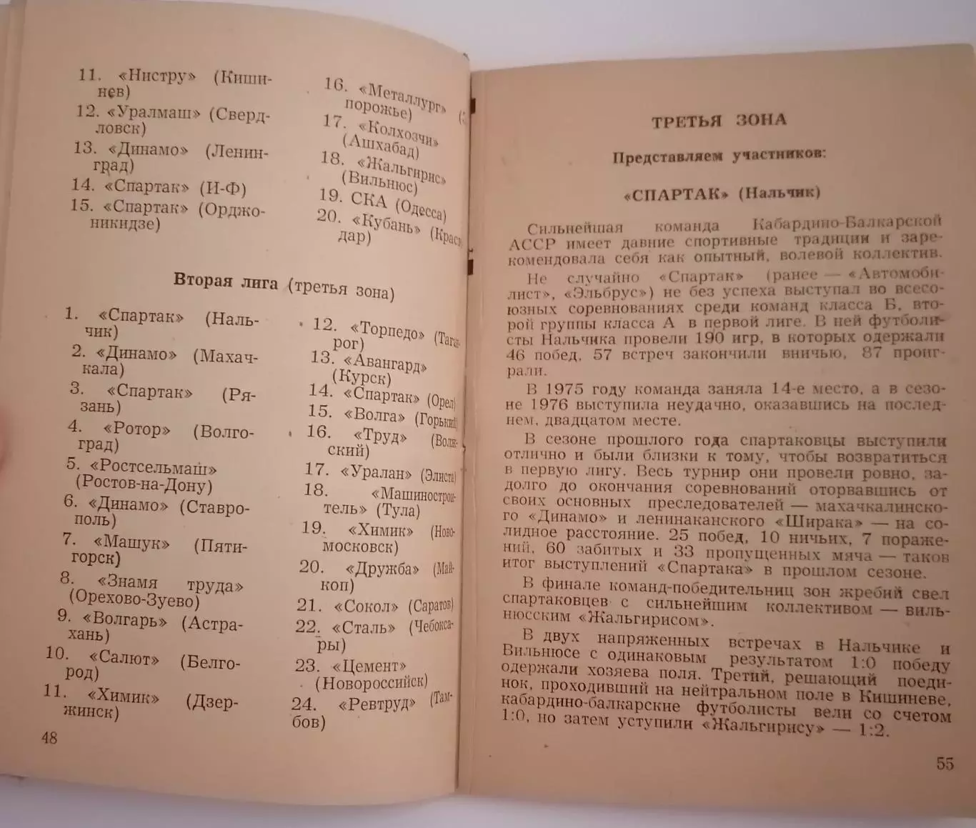 ВОЛГОГРАД РОТОР 1978 календарь-справочник 1