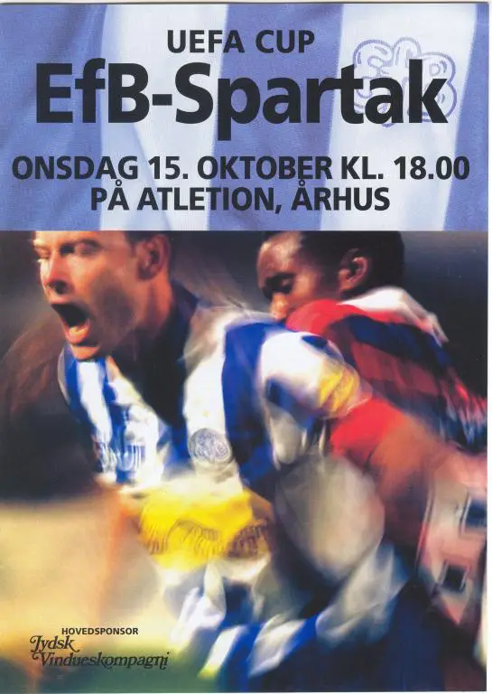 ЭСБЬЕРГ - СПАРТАК Москва 2003 оф. программа Кубок УЕФА