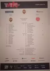 ЦСКА Москва - ФК АКРОН Тольятти 21.10.2025 оф. протокол Кубок