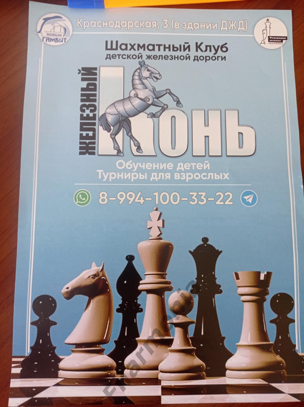 2024 Рекламная афиша Шахматы Хабаровск
