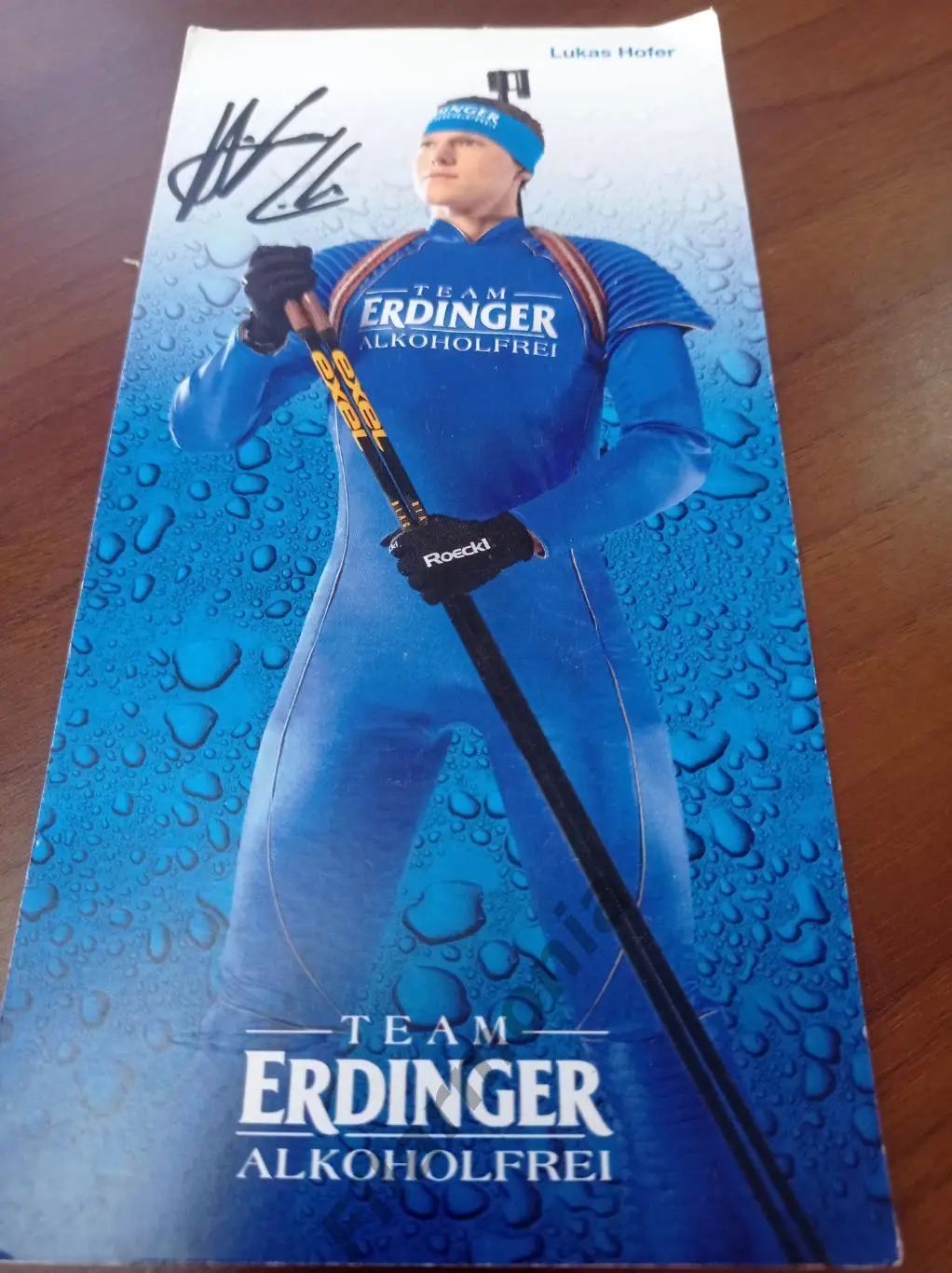 Лукаш Хофер Италия биатлон, автограф