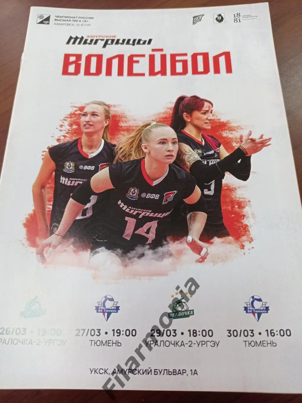 2025 Амурские Тигрицы Хабаровск, Программа 2 для Vlad_Safonov