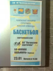 БК Луганские ласточки(Луганск)-БК Южная Пальмира(Одесса) 23.01.2010 г.