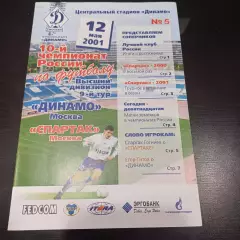 Динамо (Москва) - Спартак (Москва) 2001