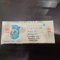 Спартак - Динамо (Москва) 1980