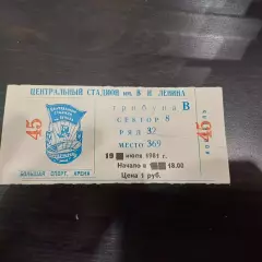 Спартак (Москва) - Таврия 1981