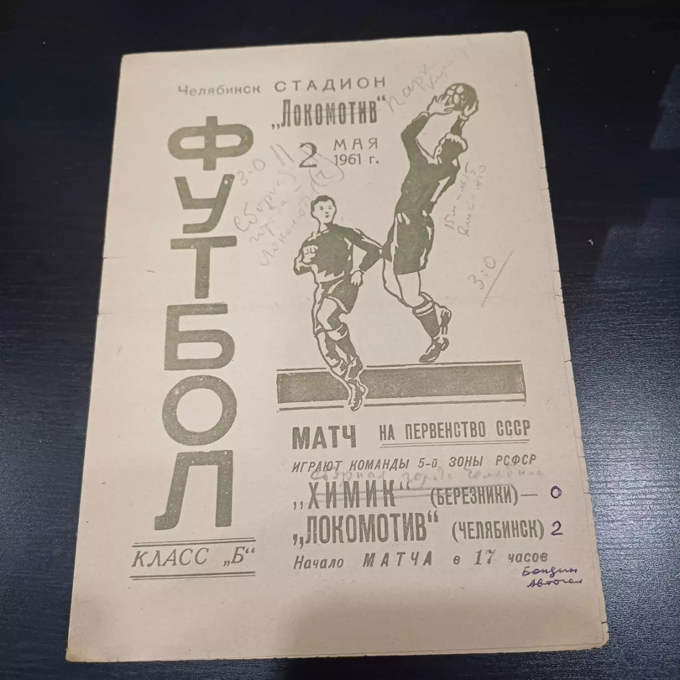 Локомотив (Челябинск) - Химик (Березники) 1961