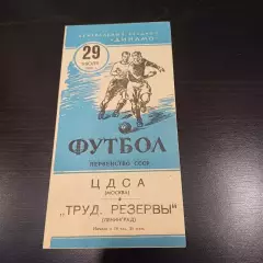 ЦДСА - Трудовые резервы (Ленинград) 1955