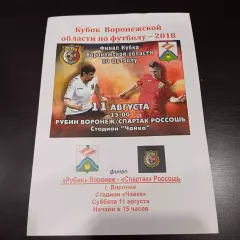 Рубин (Воронеж) - Спартак (Россошь) 2018 кубок
