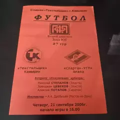 Текстильщик (Камышин) - Спартак (Анапа) 2006
