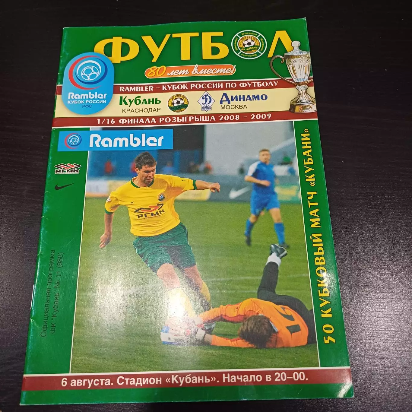 Кубань - Динамо (Москва) 2008 кубок