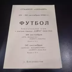 Луч - Кайрат 1983