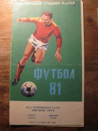 Кайрат Динамо(Москва) 1981