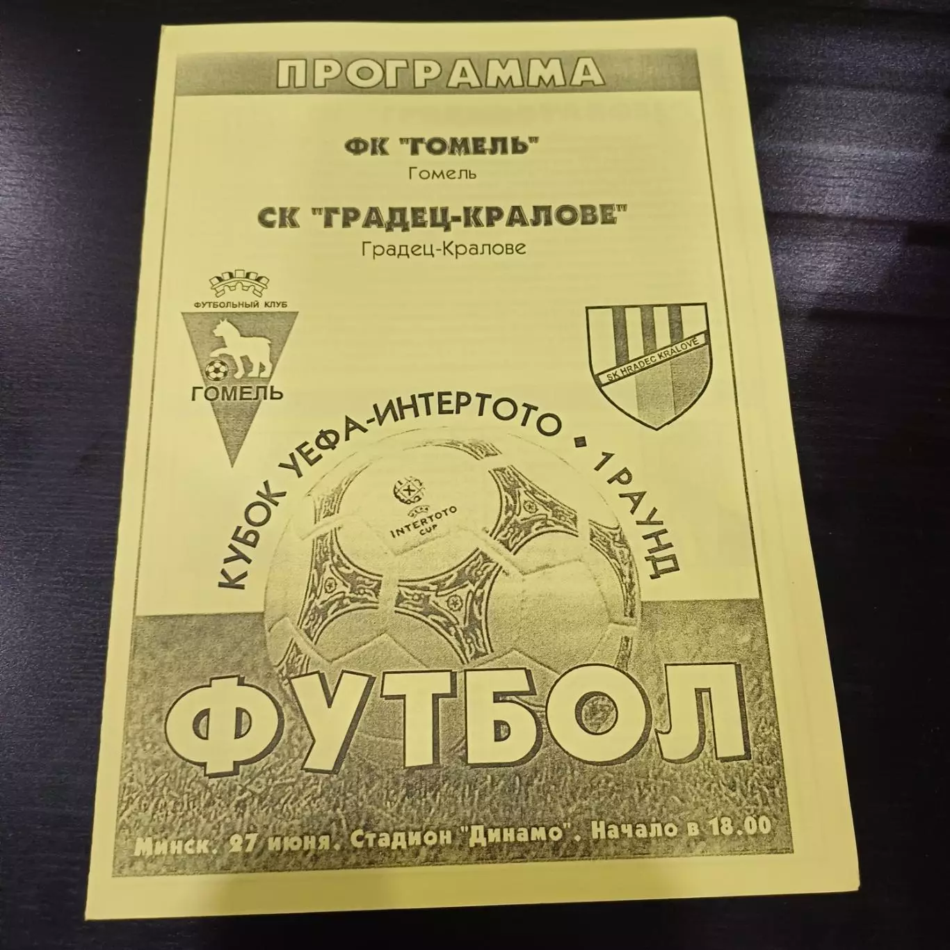 Гомель - Градец Кралове 1999