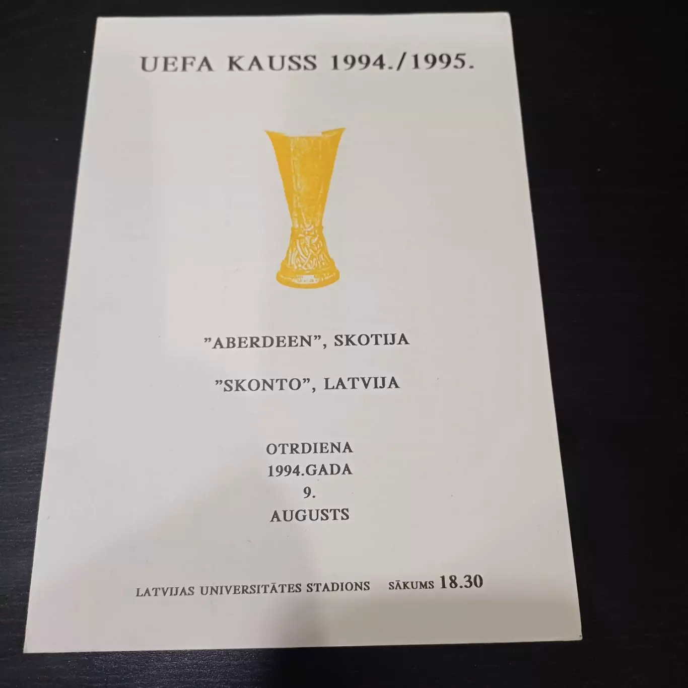 Сконто - Абердин 1994