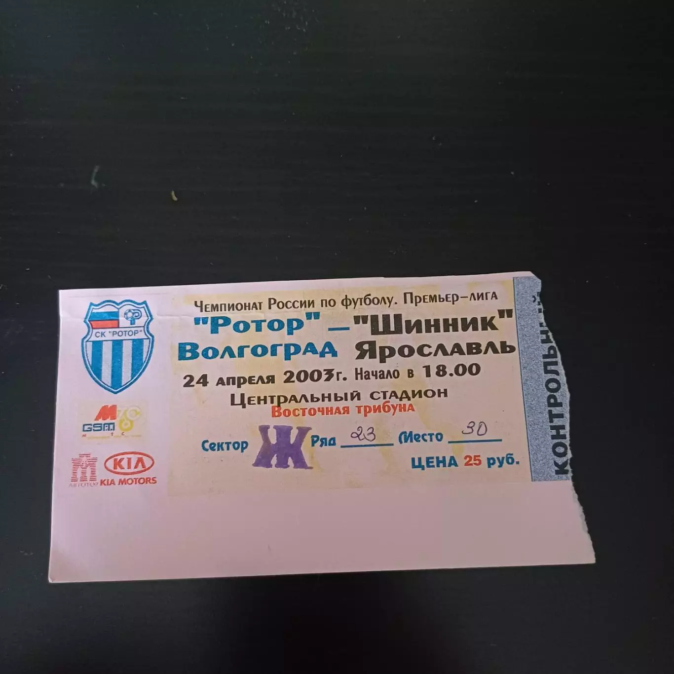 Ротор - Шинник 2003